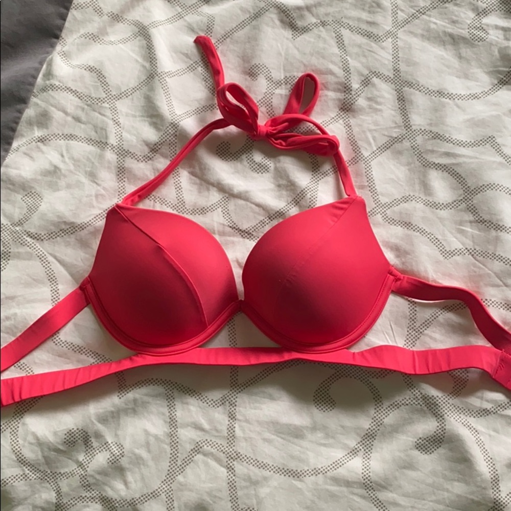 BNWOT neon push up bikini top